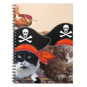 PIRATE CATS ,Talk like a Pirate Day Notebook