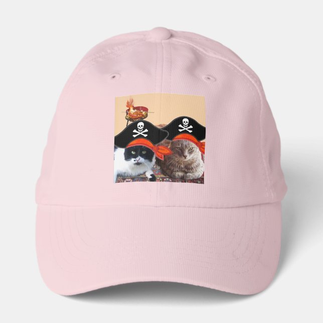 PIRATE CATS ,Talk like a Pirate Day Performance Cap (Front)
