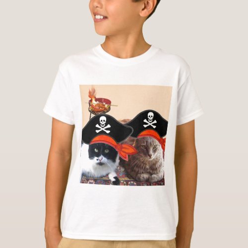 PIRATE CATS Talk like a Pirate Day T_Shirt