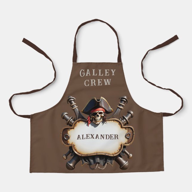 Pirate Chef Personalize Apron (Front)