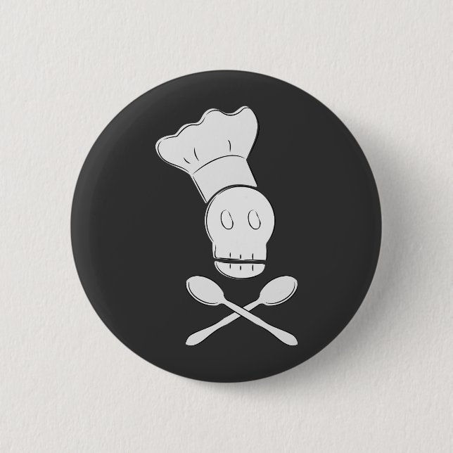 Pirate Chef Pinback Button (Front)