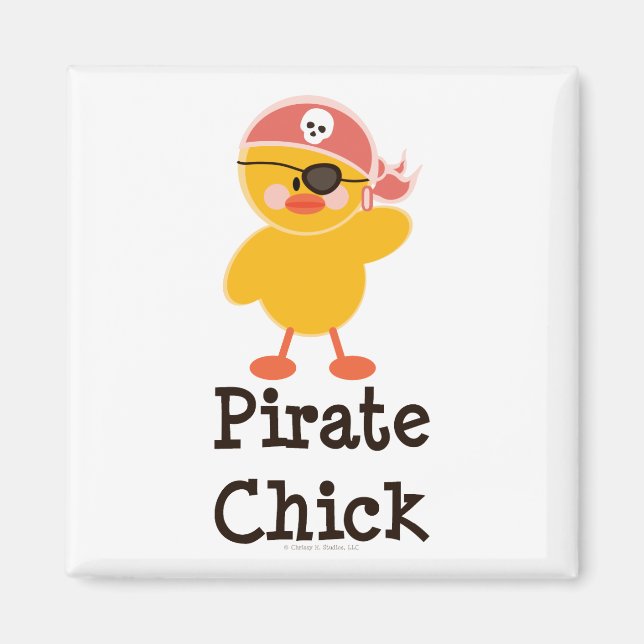 Pirate Chick Magnet (Front)