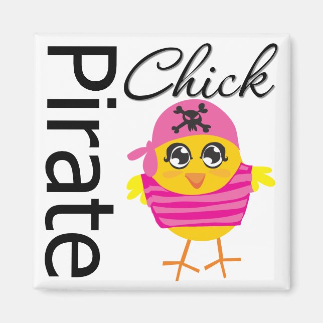 Pirate Chick Magnet (Front)
