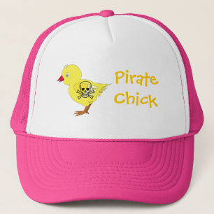 Pirate Chick Trucker Hat