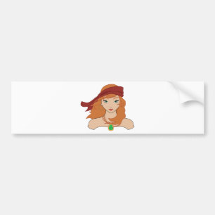 Pirate Chicks ROCK! Bumper Sticker