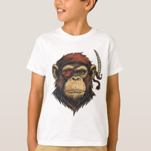 Pirate Chimp: Bold and Adventurous Design T-Shirt