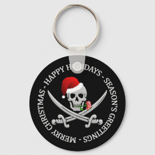 Pirate Christmas key chain
