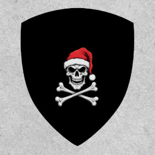 Pirate Christmas Skull & Crossbones Santa Hat. Got Patch