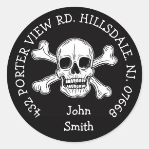 pirate classic round sticker