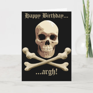Pirate Club - Skull and Crossbones Card