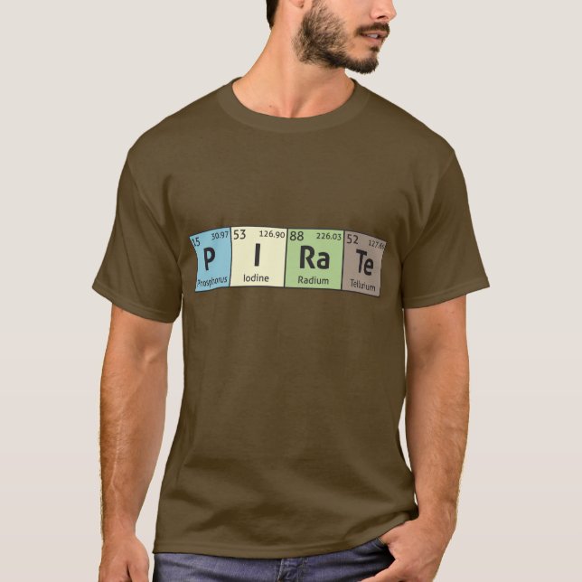 'Pirate' comedy science T-Shirt (Front)