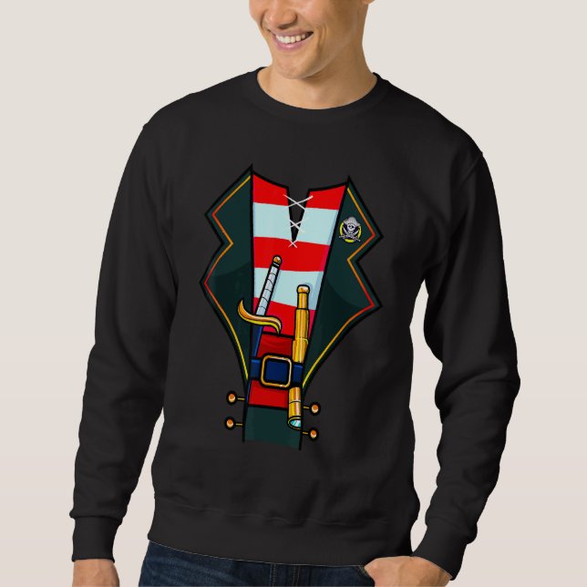 Pirate Costume Buccaneer Cruise Captain Men Women  Sweatshirt (Front)
