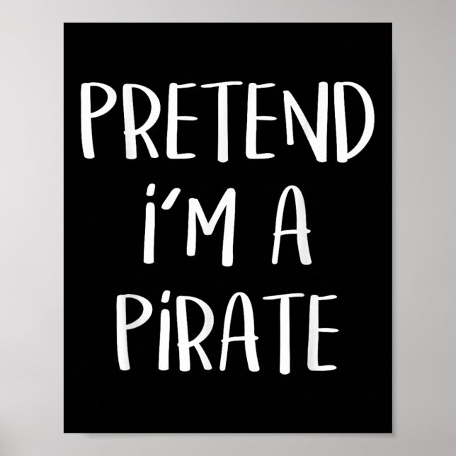 Pirate Costume Party Co. Uni-all Ages Funny Hallow Poster (Front)