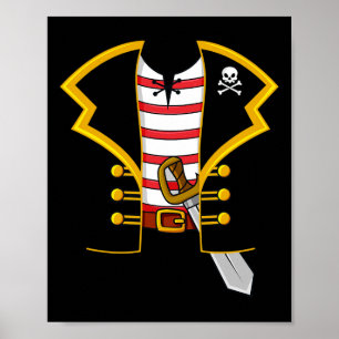 Pirate Costume Party Halloween  Poster