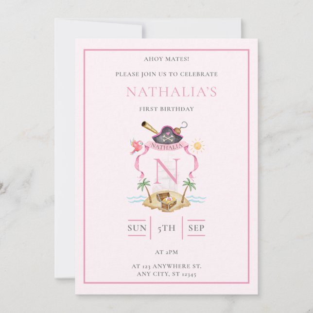 Pirate Crest Invitation (Front)