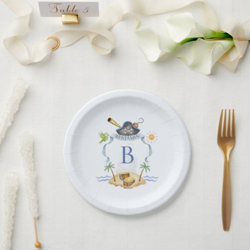 Pirate Crest Paper Plates