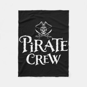 Pirate Crew Funny Halloween Costume Dad Mom Boys G Fleece Blanket