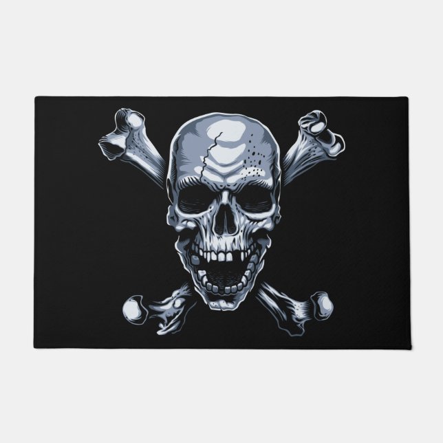 Pirate Cross Bones Doormat (Front)