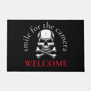 Pirate Cross Bones Skull Doormat