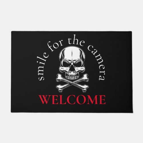 Pirate Cross Bones Skull Doormat