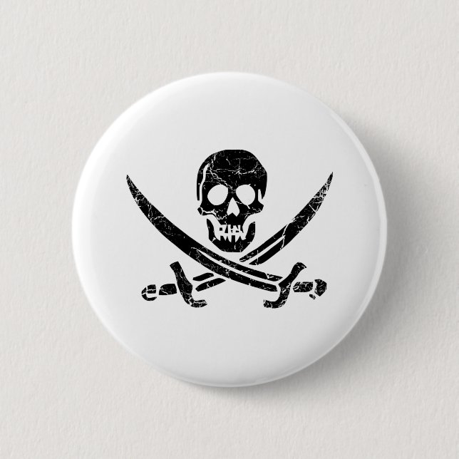 Pirate Cross Button (Front)