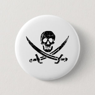Pirate Cross Button