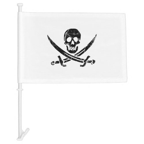 Pirate Cross Car Flag