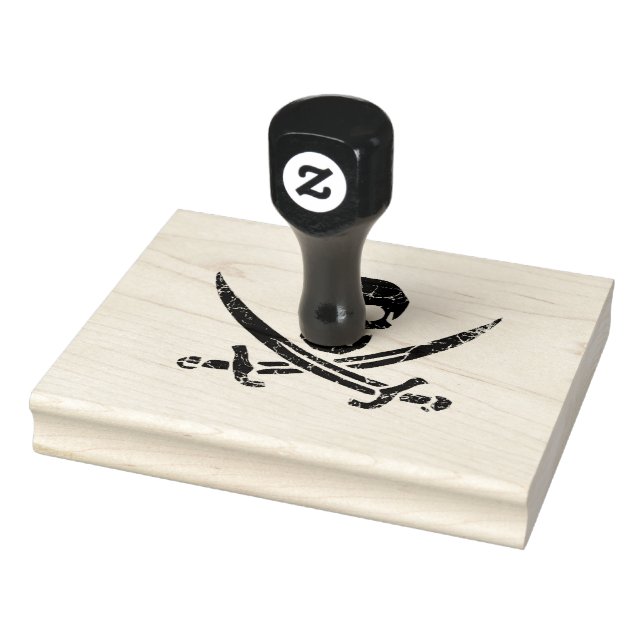 Pirate Cross Rubber Stamp (Stamp)