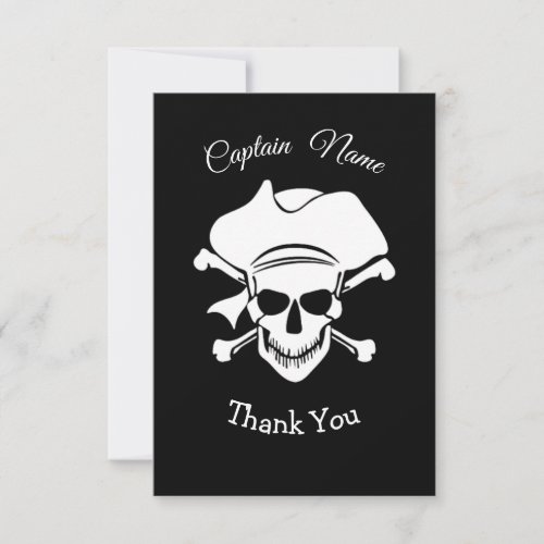 Pirate Crossbone Thank You Card