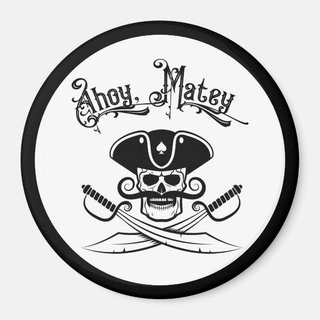 Pirate Cruise Ship Cabin Stateroom Door Finder Magnet (Front)