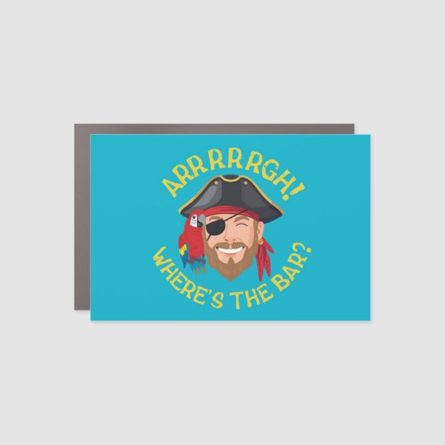 Pirate Cruise Ship Door Marker  Car Magnet (Front)