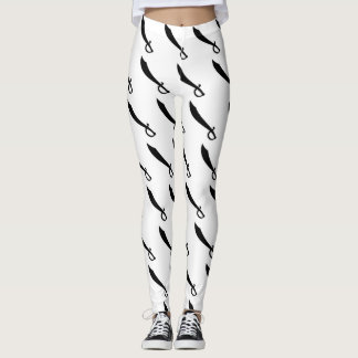 Pirate Cutlass Print Leggings for Gasparilla