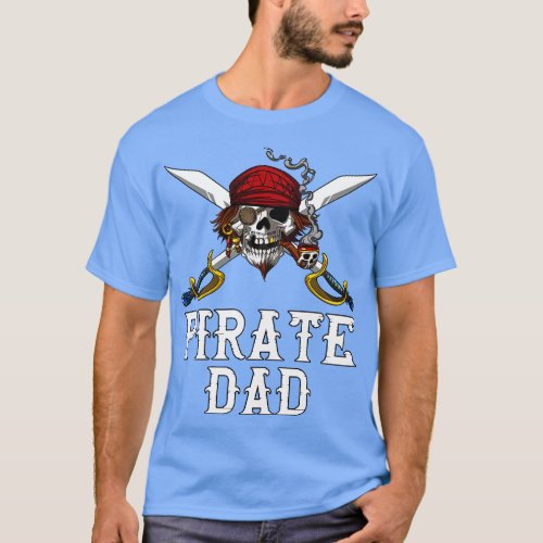 Pirate Dad Skull T_Shirt