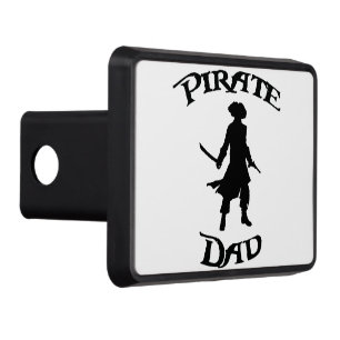 Pirate Dad with Silhouette Hitch Cover