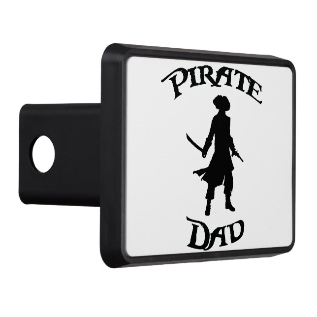 Pirate Dad with Silhouette Hitch Cover (Right)