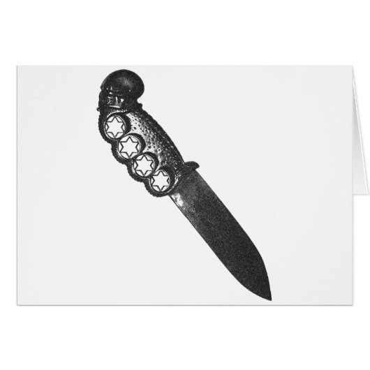 pirate dagger brass knuckles cards (Front Horizontal)