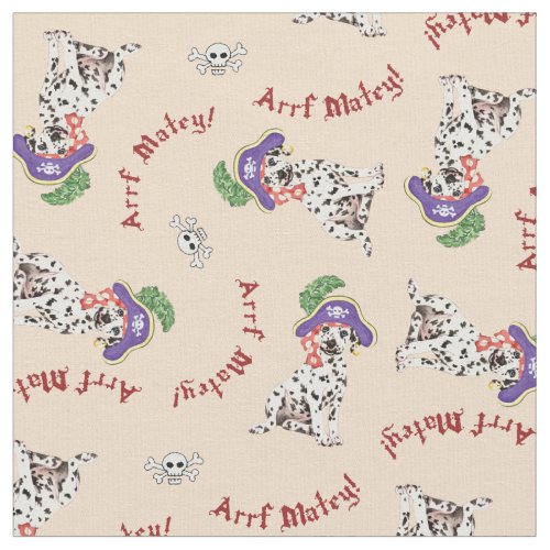 Pirate Dalmatian Fabric