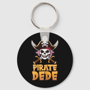 Pirate Dede Funny Captain Matching Grandma Hallowe Keychain