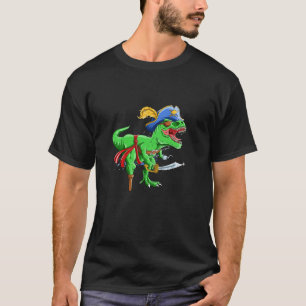 Pirate Dinosaur Costume Men Boys Dino Gifts Funny  T-Shirt