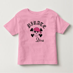 Pirate Diva Toddler T-shirt