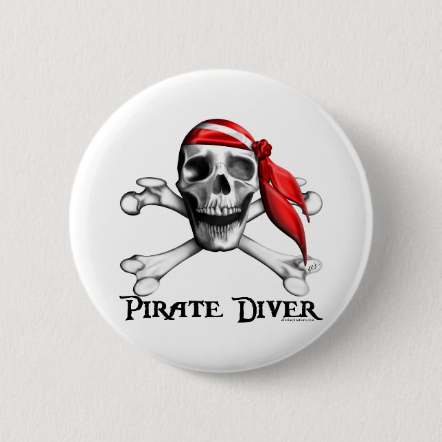 Pirate Diver Button (Front)