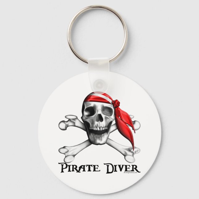 Pirate Diver Keychain (Front)