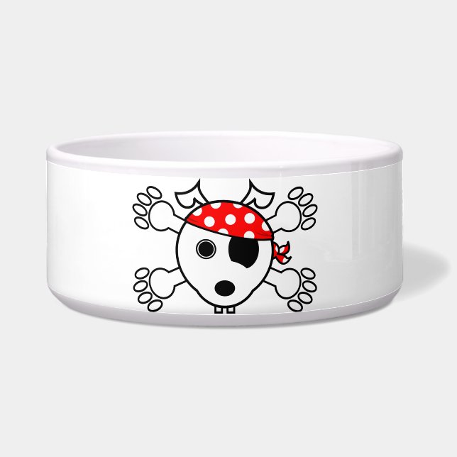Pirate Dog Bowl (Front)