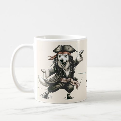 pirate dog coffee mug