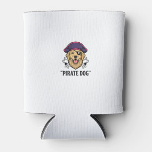 Pirate Dog Vintage Engraving Shirt Design_1 Can Cooler
