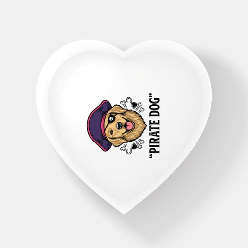 Pirate Dog Vintage Engraving Shirt Design_1 Paperweight