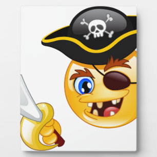 pirate emoji plaque