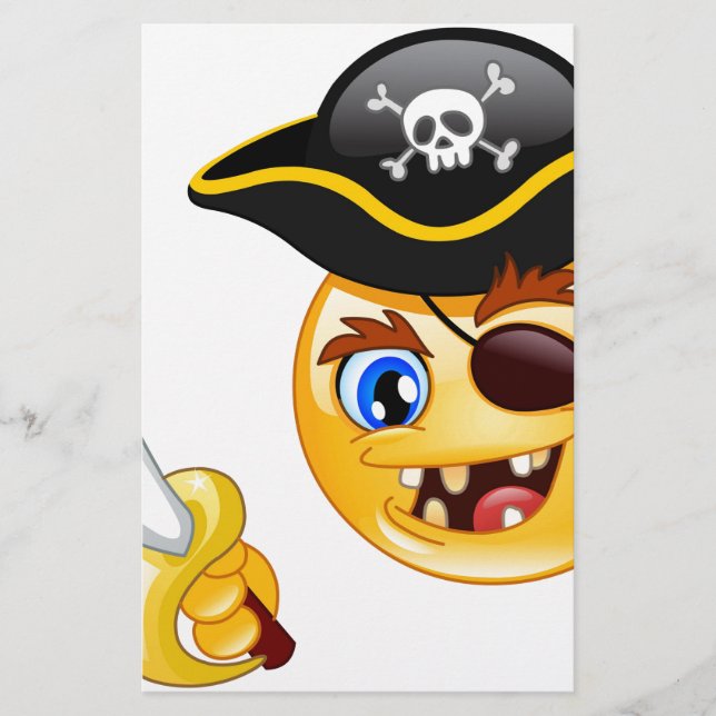 pirate emoji stationery (Front)