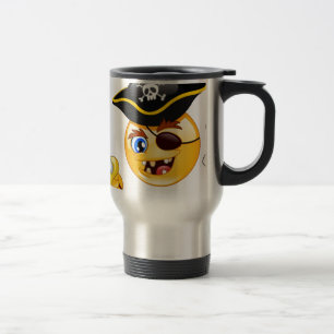 pirate emoji travel mug