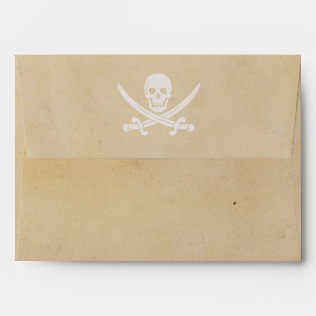 Pirate Envelope A7 (Back (Top Flap))